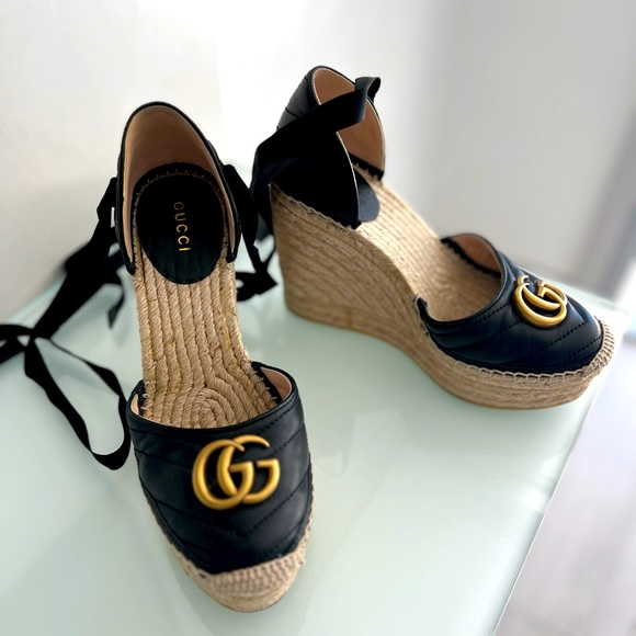 Gucci Leather platform espadrille - Picture 3 of 3